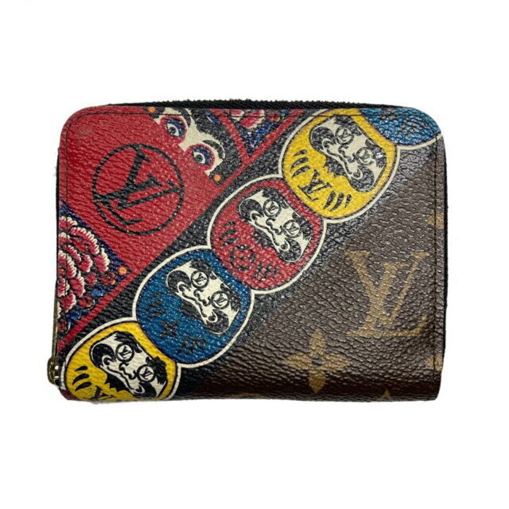 Louis Vuitton Daruma Wallet Canvas Monogram Brown